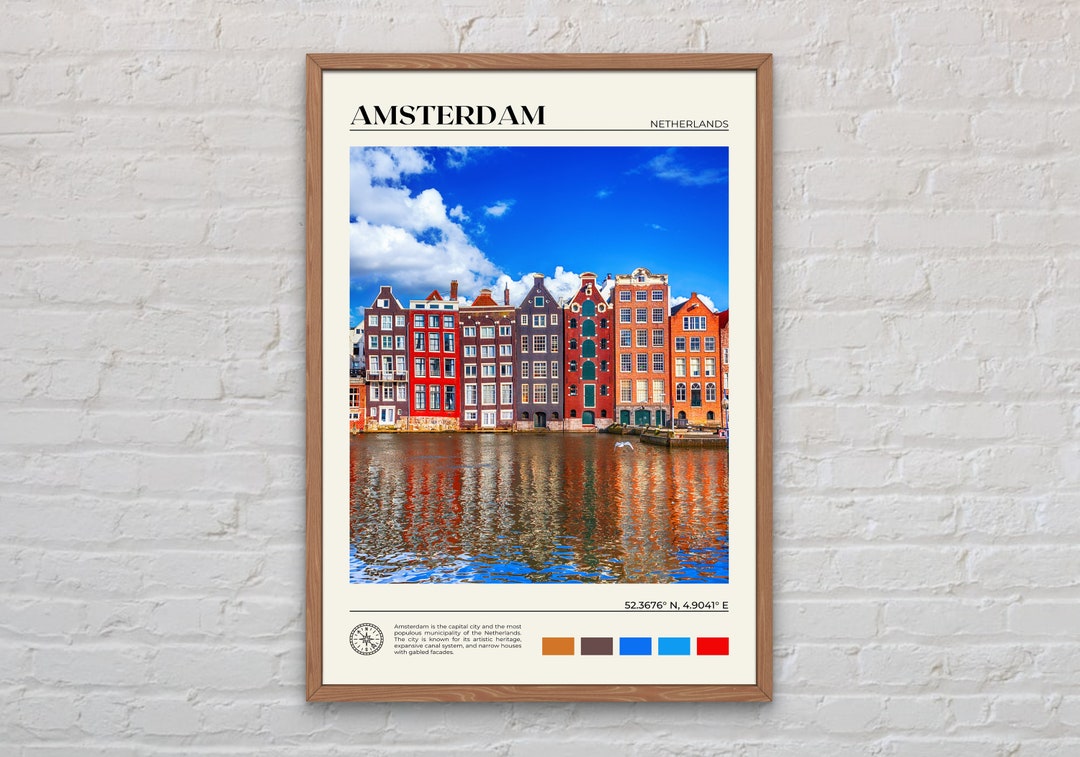 Real Photo, Amsterdam Print, Amsterdam Wall Art, Amsterdam Poster