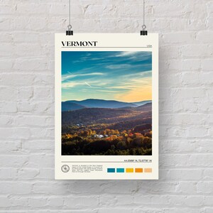 Real Photo, Vermont Print, Vermont Wall Art, Vermont Poster, Vermont Photo, Vermont Poster Print, Vermont Decor, USA Poster Print image 5