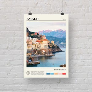 Foto real, Impresión de Amalfi, Arte mural de Amalfi, Póster de Amalfi, Foto de Amalfi, Impresión de póster de Amalfi, Decoración de pared de Amalfi, Impresión de póster de Italia imagen 5