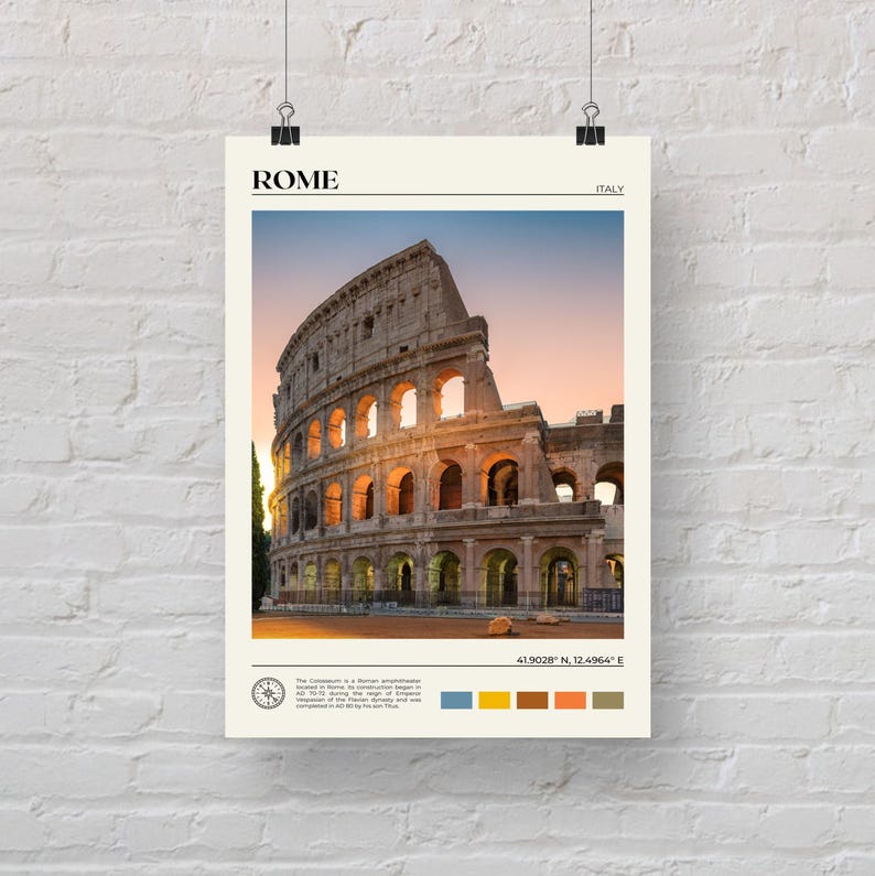 Real Photo, Rome Print, Rome Wall Art, Rome Poster, Rome Photo, Rome Poster Print, Rome Wall Decor, Roma Print, Italy Poster Print image 5