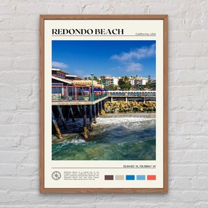 Echtes Foto, Redondo Beach Print, Redondo Beach Wandkunst, Redondo Beach Poster, Redondo Beach Foto, Redondo Beach Decor, Kalifornien