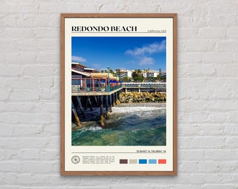 Real Photo, Redondo Beach Print, Redondo Beach Wall Art, Redondo Beach Poster, Redondo Beach Photo, Redondo Beach Decor, California