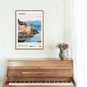Foto real, Impresión de Amalfi, Arte mural de Amalfi, Póster de Amalfi, Foto de Amalfi, Impresión de póster de Amalfi, Decoración de pared de Amalfi, Impresión de póster de Italia imagen 4