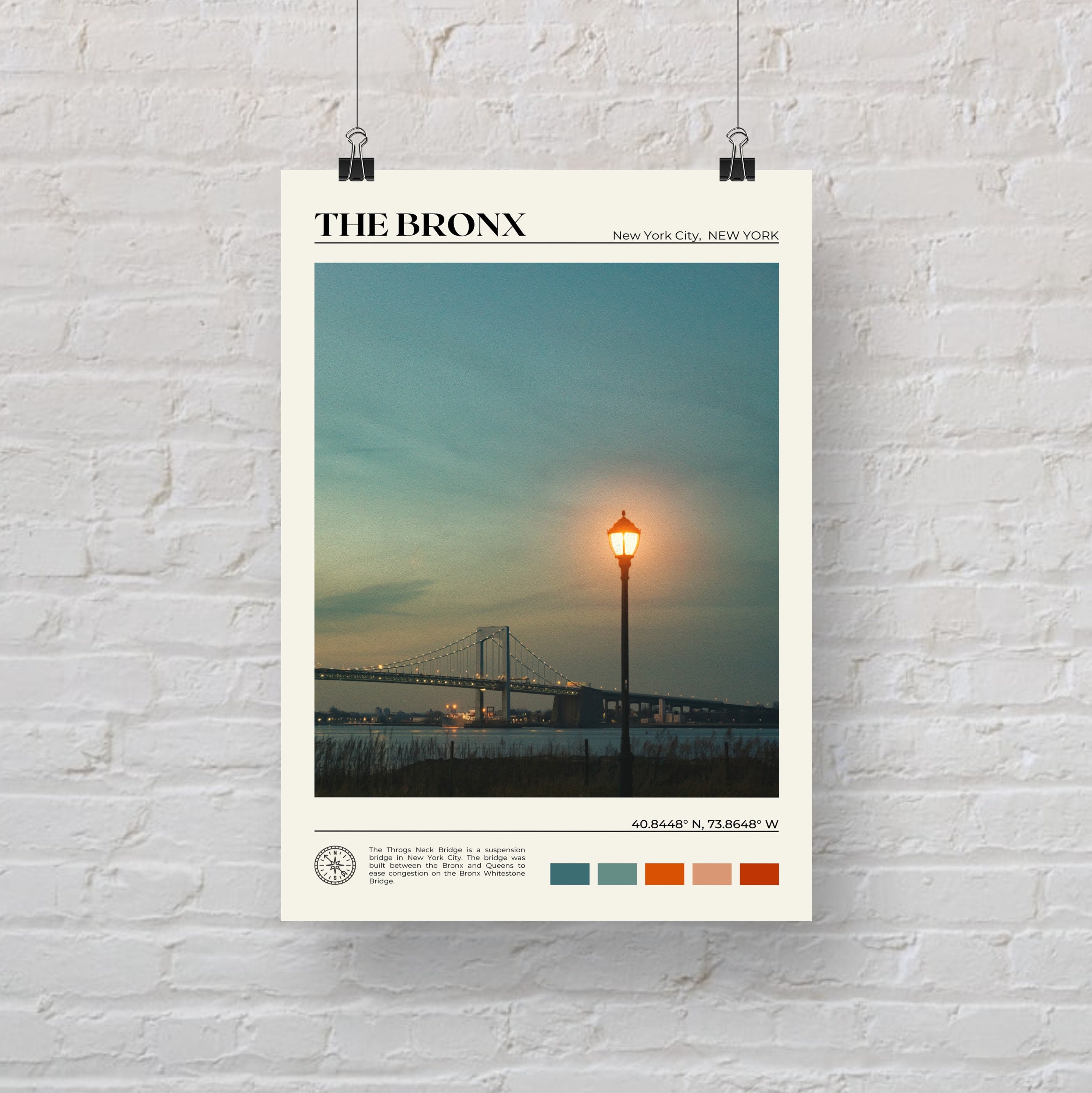 Digital Oil Paint the Bronx Print the Bronx Wall Art the Etsy