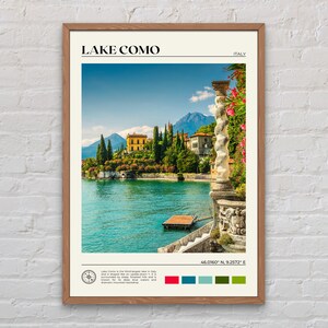 Vraie photo, impression lac de Côme, art mural lac de Côme, affiche lac de Côme, photo lac de Côme, impression affiche lac de Côme, déco lac de Côme, Italie