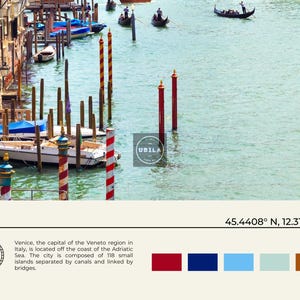 Riktigt foto, Venedig-tryck, Venedig väggkonst, Venedig affisch, Venedig foto, Venedig affischtryck, Venedig väggdekor, Italien affischtryck bild 6