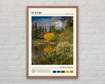 Echtes Foto,Davis Druck,Davis Wandkunst,Davis Poster,Davis Wanddekor, California Poster Print, Kunstdruck