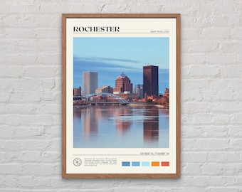 Rochester Print, Rochester Wandkunst, Rochester Poster, Rochester Foto, Rochester Poster Print, Rochester Decor, New York