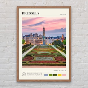Fotografía real, impresión de Bruselas, arte mural de Bruselas, póster de Bruselas, fotografía de Bruselas, impresión de póster de Bruselas, decoración de Bruselas, impresión de Bélgica