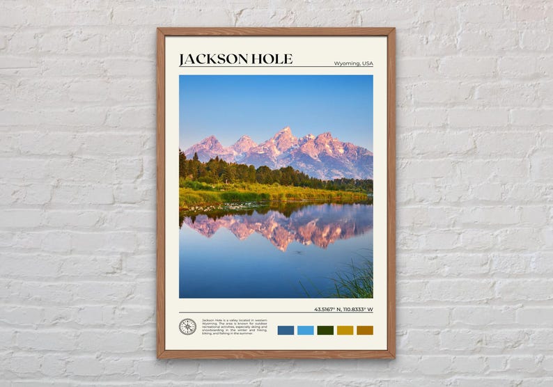 Real Photo, Jackson Hole Print, Jackson Hole Wall Art, Jackson Hole Poster, Jackson Hole Photo, Jackson Hole Wall Decor, Wyoming image 1