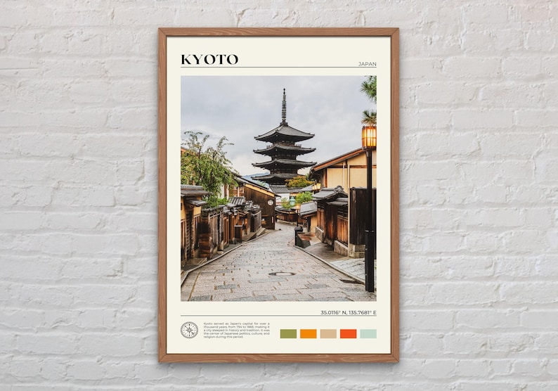 Real Photo, Kyoto Print, Kyoto Wall Art, Kyoto Poster, Kyoto Photo, Kyoto Poster Print, Kyoto Wall Decor, Japan Poster, Japan Print image 1