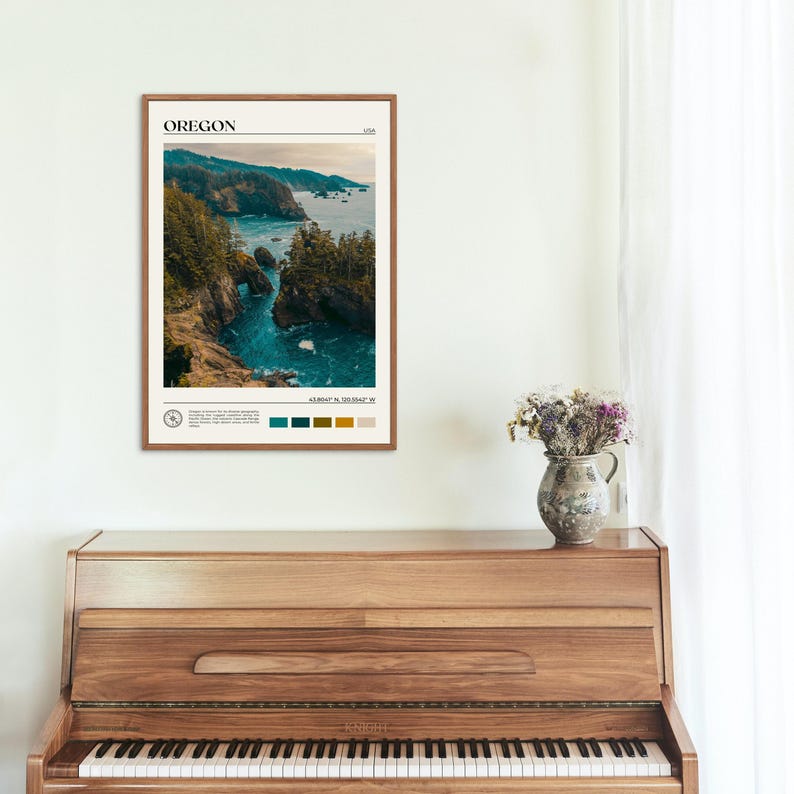 Real Photo, Oregon Print, Oregon Wall Art, Oregon Poster, Oregon Photo, Oregon Poster Print, Oregon Wall Decor, USA Poster Print image 4