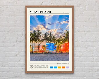 Real Photo, Miami Beach Print, Miami Beach Art, Miami Beach Poster, Miami Beach Photo, Miami Beach Poster Print, Miami Beach Decor