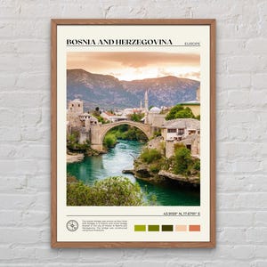 Echtfoto, Bosnien und Herzegowina Druck, Bosnien und Herzegowina Wandkunst, Bosnien und Herzegowina Poster, Europa Poster Druck