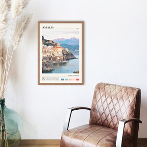 Foto real, Impresión de Amalfi, Arte mural de Amalfi, Póster de Amalfi, Foto de Amalfi, Impresión de póster de Amalfi, Decoración de pared de Amalfi, Impresión de póster de Italia imagen 2