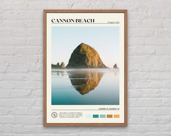 Real Photo, Cannon Beach Print, Cannon Beach Wall Art, Cannon Beach Poster, Cannon Beach Photo, Cannon Beach Wall Decor, Oregon, USA