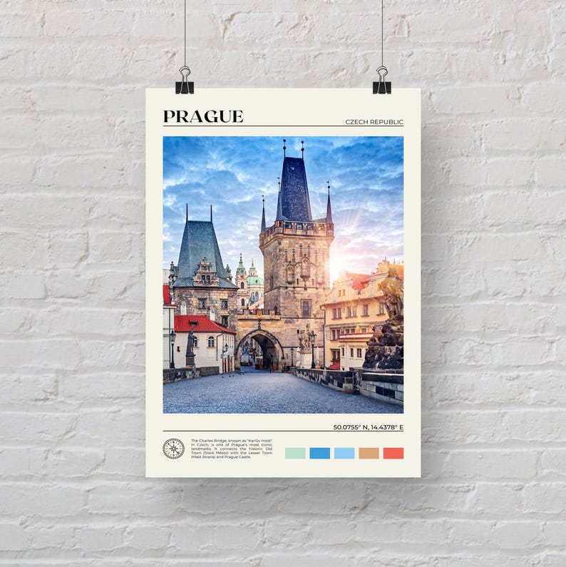 Real Photo, Prague Print, Prague Wall Art, Prague Poster, Prague Photo, Prague Poster Print, Prague Wall Decor, Czech Republic image 5