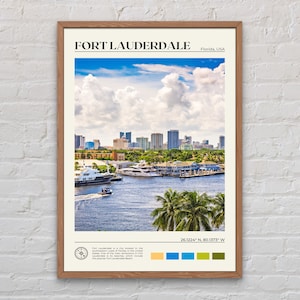 echtes Foto, Fort Lauderdale Druck, Fort Lauderdale Wandkunst, Fort Lauderdale Poster, Fort Lauderdale Foto, Fort Lauderdale Dekor