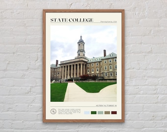 Real Photo, State College Print, State College Art, State College Poster, State College Photo, State College Wall Decor, Pennsylvania