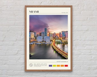 Real Photo, Miami Print, Miami Wall Art, Miami Poster, Miami Photo, Miami Poster Print, Miami Wall Decor, Florida Poster Print, USA