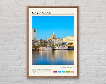 Real Photo, Savannah Print, Savannah Wall Art, Savannah Poster, Savannah Photo, Savannah Poster Print, Savannah Decor, Georgia Print
