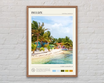 Real Photo, Belize Print, Belize Wall Art, Belize Poster, Belize Photo, Belize Poster Print, Belize Wall Decor, Central America Print