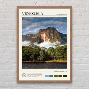 Echte foto, Venezuela print, Venezuela kunst aan de muur, Venezuela poster, Venezuela foto, Venezuela poster print, Venezuela muur decor