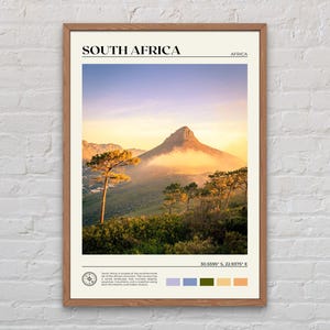 Foto real, impresión de Sudáfrica, arte mural de Sudáfrica, póster de Sudáfrica, foto de Sudáfrica, decoración de pared de Sudáfrica, Ciudad del Cabo