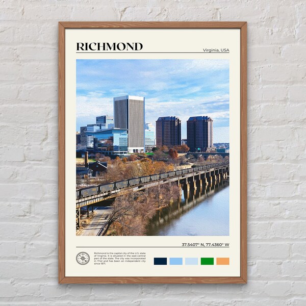 Richmond Poster Etsy