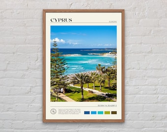 Foto real, impressão de Chipre, arte de parede de Chipre, pôster de Chipre, foto de Chipre, impressão de pôster de Chipre, decoração de parede de Chipre, impressão de pôster da Europa