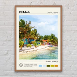 Foto real, Impresión de Belice, Arte mural de Belice, Póster de Belice, Foto de Belice, Impresión de póster de Belice, Decoración de pared de Belice, Impresión de Centroamérica