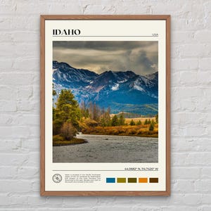 Real Photo, Idaho Print, Idaho Wall Art, Idaho Poster, Idaho Photo, Idaho Poster Print, Idaho Wall Decor, United States Poster Print