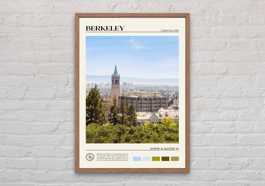 Real Photo, Berkeley Print, Berkeley Wall Art, Berkeley Poster
