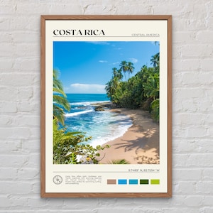 Foto real, impressão da Costa Rica, arte de parede da Costa Rica, pôster da Costa Rica, foto da Costa Rica, impressão de pôster da Costa Rica, decoração da Costa Rica