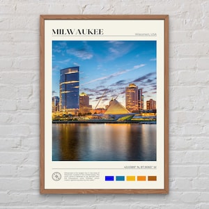 Real Photo, Milwaukee Print, Milwaukee Wall Art, Milwaukee Poster, Milwaukee Photo, Milwaukee Poster Print, Wisconsin Poster Print