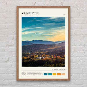 Prawdziwe zdjęcie, wydruk z Vermont, sztuka ścienna z Vermont, plakat z Vermont, zdjęcie z Vermont, wydruk plakatu z Vermont, wystrój z Vermont, wydruk plakatu z USA