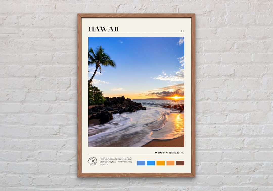 Real Photo, Hawaii Print, Hawaii Wall Art, Hawaii Poster, Hawaii Photo