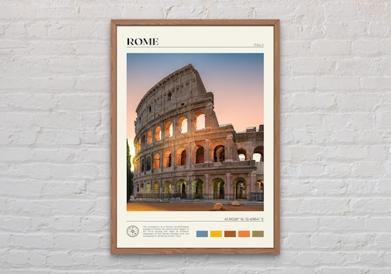 Real Photo, Rome Print, Rome Wall Art, Rome Poster, Rome Photo, Rome Poster Print, Rome Wall Decor, Roma Print, Italy Poster Print