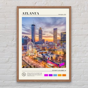 Real Photo, Atlanta Print, Atlanta Wall Art, Atlanta Poster, Atlanta Photo, Atlanta Poster Print, Atlanta Wall Decor, Georgia Print