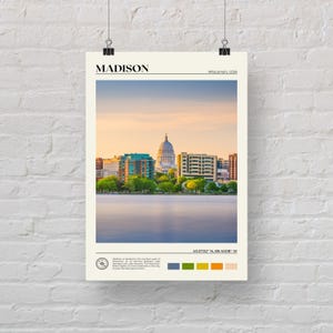 Real Photo, Madison Print, Madison Wall Art, Madison Poster, Madison Photo, Madison Poster Print, Madison Wall Decor, Wisconsin, USA image 5