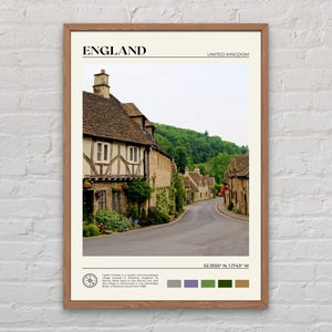 Foto real, impressão da Inglaterra, arte de parede da Inglaterra, pôster da Inglaterra, foto da Inglaterra, impressão de pôster da Inglaterra, decoração de parede da Inglaterra, impressão do Reino Unido