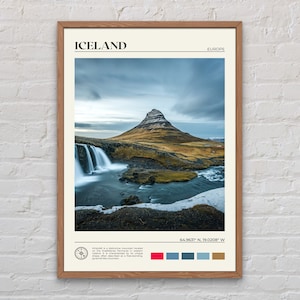 Foto real, impresión de Islandia, arte mural de Islandia, póster de Islandia, foto de Islandia, impresión de póster de Islandia, decoración de pared de Islandia, impresión de Europa