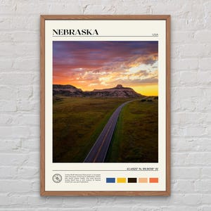 echtes Foto, Nebraska Print, Nebraska Wandkunst, Nebraska Poster, Nebraska Foto, Nebraska Poster Druck, Nebraska Wanddekor, USA Print