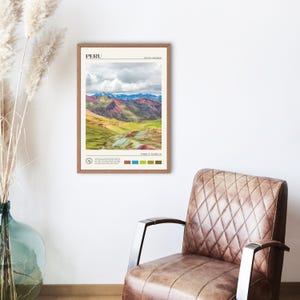 Foto real, Impresión de Perú, Arte mural de Perú, Póster de Perú, Foto de Perú, Impresión de póster de Perú, Decoración de pared de Perú, Impresión de póster de Sudamérica imagen 2