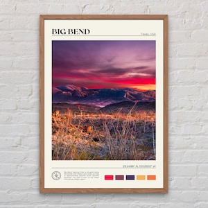 Echtes Foto, Big Bend Nationalpark Druck, Big Bend Wandkunst, Big Bend Poster, Big Bend Foto, Big Bend Poster Druck, Texas, USA Print