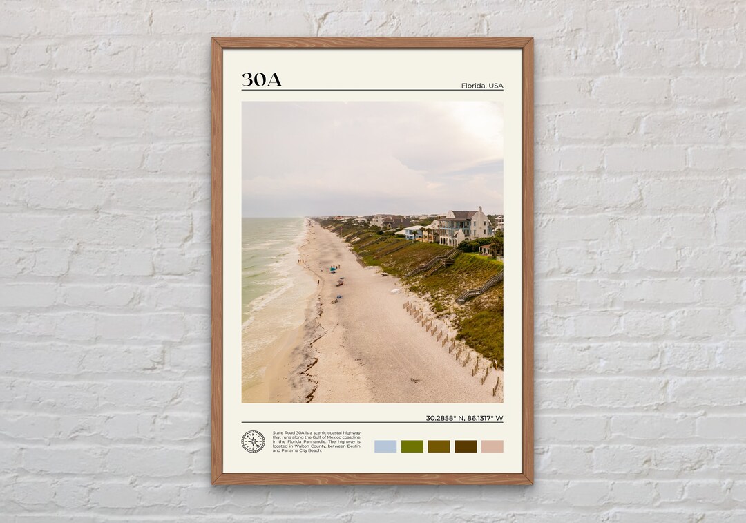 Real Photo, 30A Print, 30A Wall Art, 30A Poster, 30A Photo, 30A Poster ...