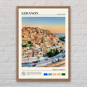 Echte foto, Libanon print, Libanon kunst aan de muur, Libanon poster, Libanon foto, Libanon poster print, Libanon muur decor, Beiroet