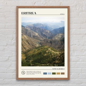 Foto real, impressão da Eritreia, arte de parede da Eritreia, pôster da Eritreia, foto da Eritreia, impressão de pôster da Eritreia, decoração de parede da Eritreia, impressão da África