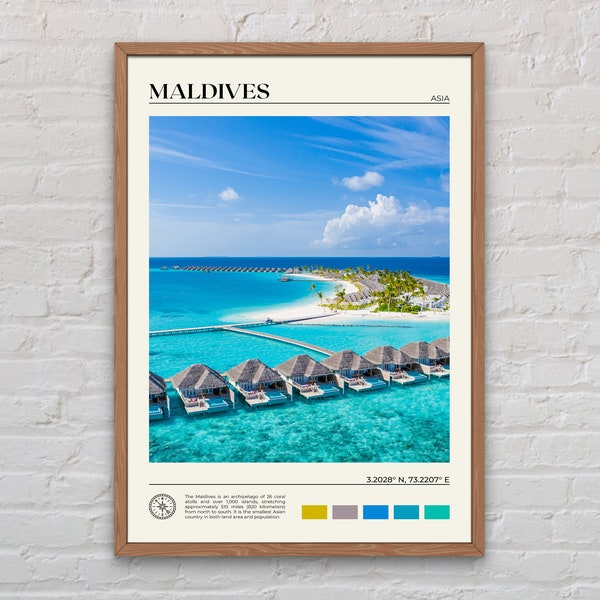 Real Photo, Maldives Print, Maldives Wall Art, Maldives Poster, Maldives Photo, Maldives Poster Print, Maldives Wall Decor, Asia