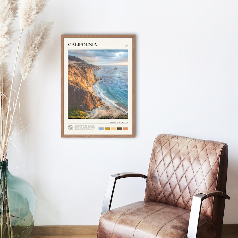 Real Photo, California Print, California Wall Art, California Poster, California Photo, California Poster Print, California Decor image 2